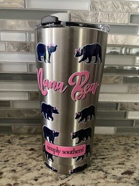 Mama Bear simply southern tervis tumbler with lid insulated stainless steel